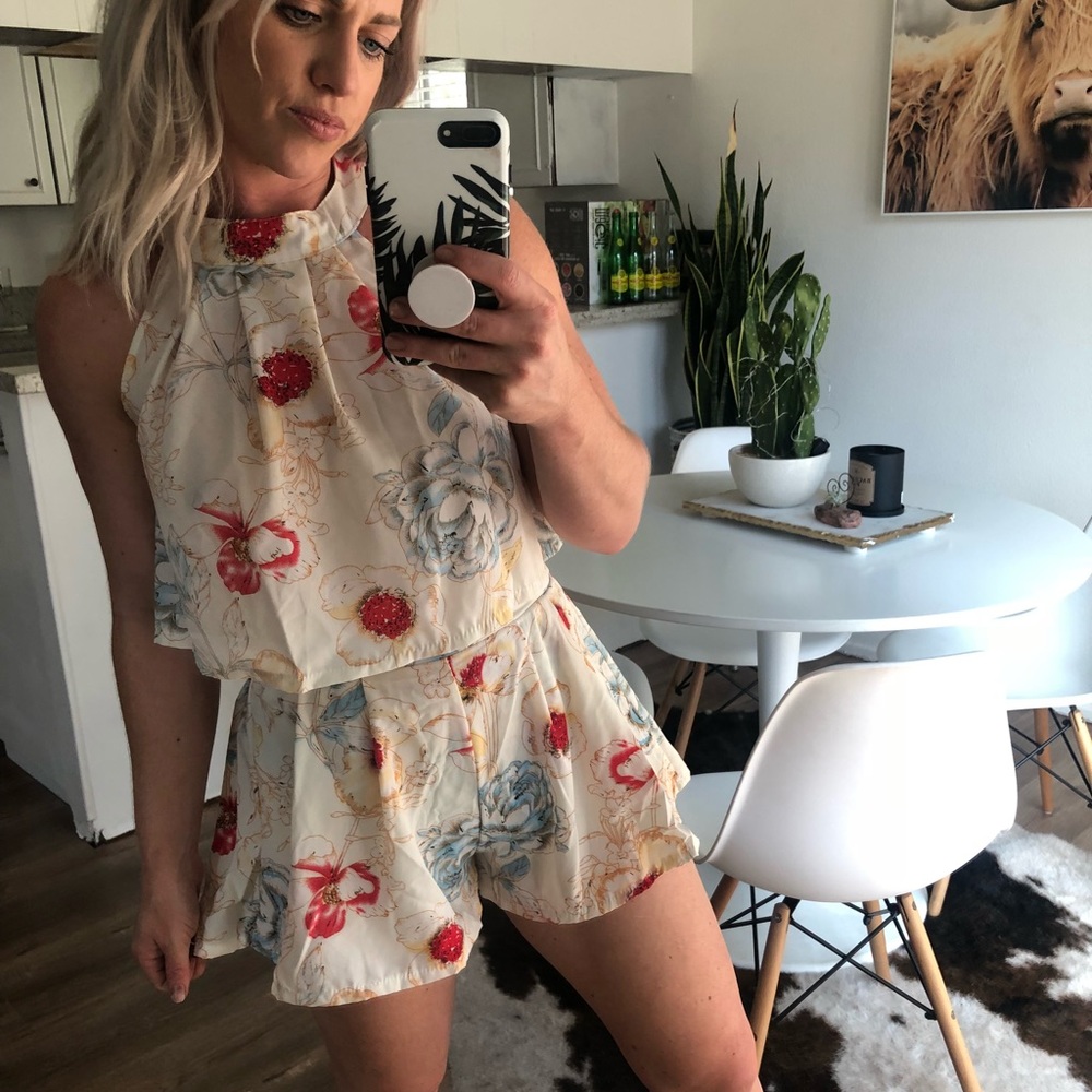Floral two piece set